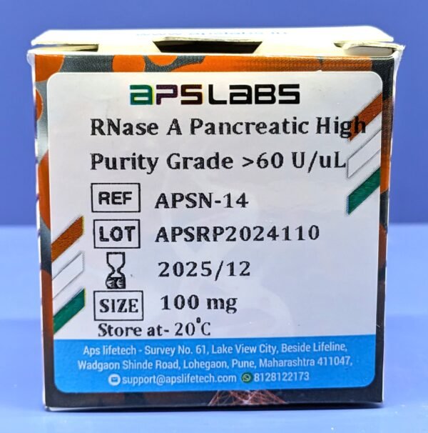 RNase A Pancreatic High Purity Grade >60 U/μl – APS LABS